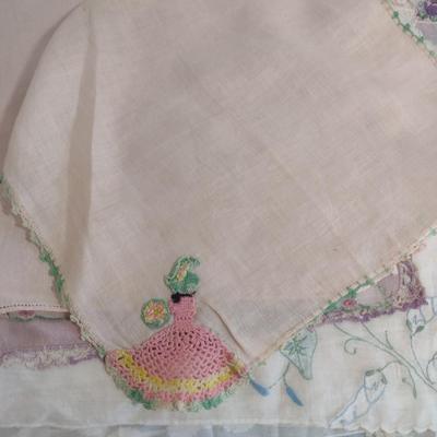 Collection of Vintage Handkerchiefs- Some Embroidered
