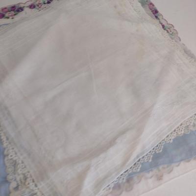 Collection of Vintage Handkerchiefs- Some Embroidered