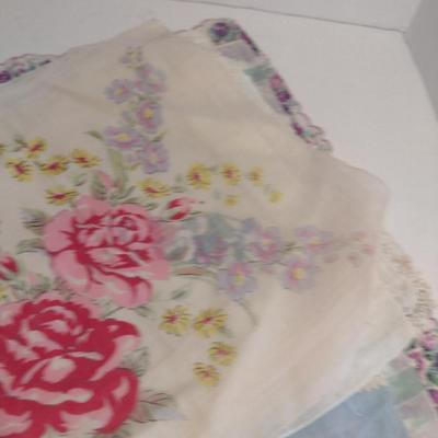 Collection of Vintage Handkerchiefs- Some Embroidered