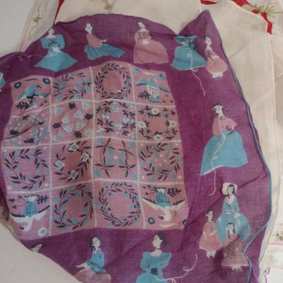Collection of Vintage Handkerchiefs- Some Embroidered