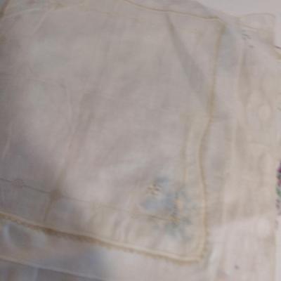 Collection of Vintage Handkerchiefs- Some Embroidered