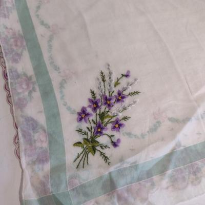 Collection of Vintage Handkerchiefs- Some Embroidered