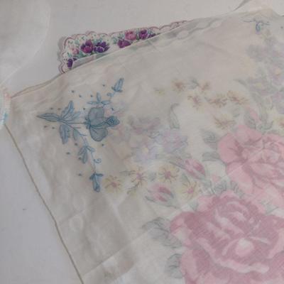 Collection of Vintage Handkerchiefs- Some Embroidered