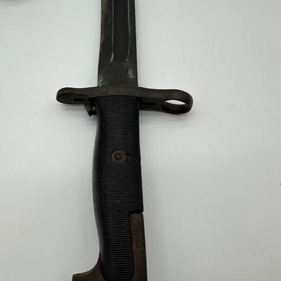 WWII U.S. M1 Garand Bayonet – UFH 1943 w/ Original Scabbard