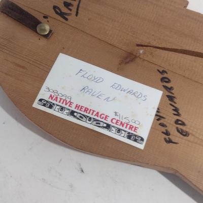 Carved Wood Wall Decor 'Raven' by Floyd Edwards