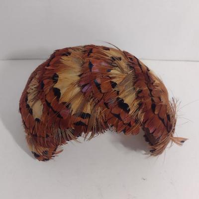 Fashion Accessories- Two Mardi Gras Masks and Vintage Pheasant Feather Hat