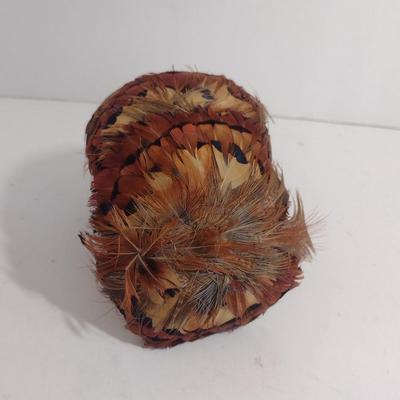 Fashion Accessories- Two Mardi Gras Masks and Vintage Pheasant Feather Hat