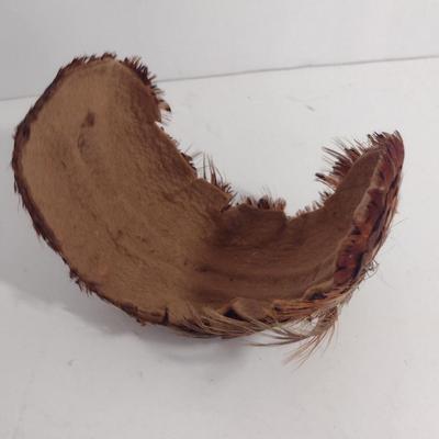 Fashion Accessories- Two Mardi Gras Masks and Vintage Pheasant Feather Hat