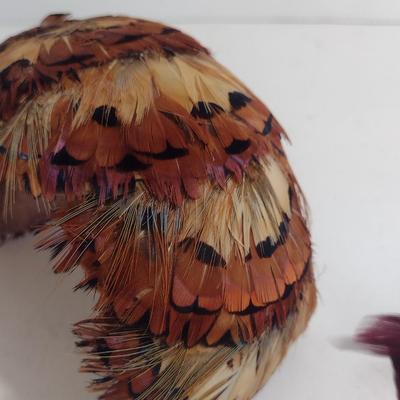Fashion Accessories- Two Mardi Gras Masks and Vintage Pheasant Feather Hat