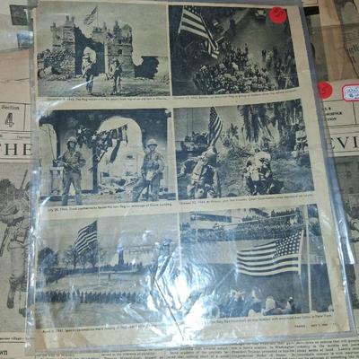 Sale Photo Thumbnail #110: Several papers from both eras. All in good condition with normal wear. All in protective sleeves. 6+ items including New York Post, Detroit Free Press & more.