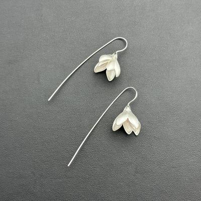 Earrings Brand New 925 Sterling Silver Stamped Gold Electroplated