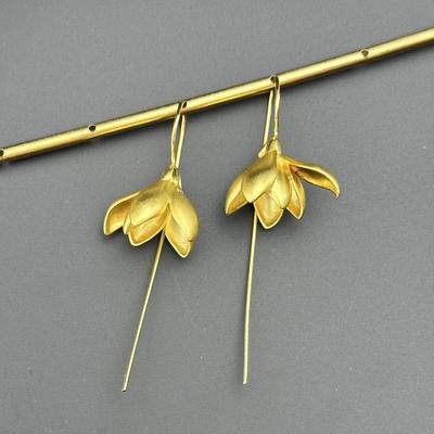 Earrings Brand New 925 Sterling Silver Stamped Gold Electroplated