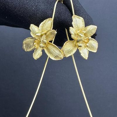 Earrings Brand New 925 Sterling Silver Stamped Gold Electroplated