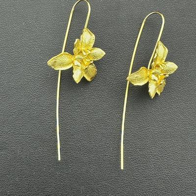 Earrings Brand New 925 Sterling Silver Stamped Gold Electroplated