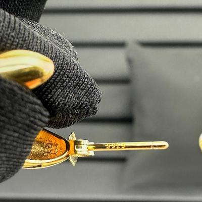 Brand New Earrings 925 Sterling Silver Stamped Zirconia