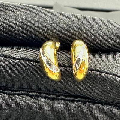 Brand New Earrings 925 Sterling Silver Stamped Zirconia