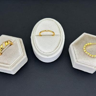 Brand New Rings 925 Sterling Silver Stamped Zirconia Mix Lot