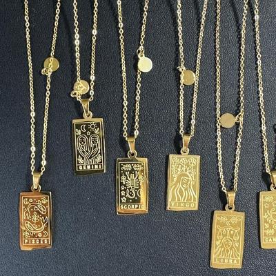 12 Birth Months Zodiac Collection Necklaces