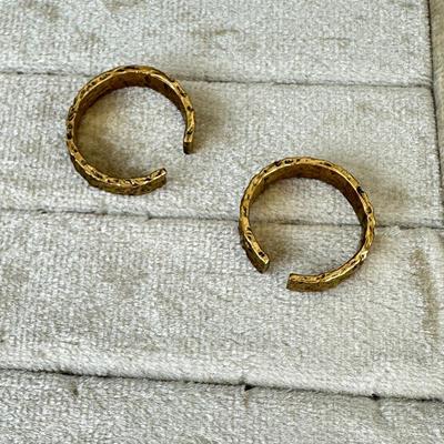 Luxurious Gold Alloy Plated Two Rings