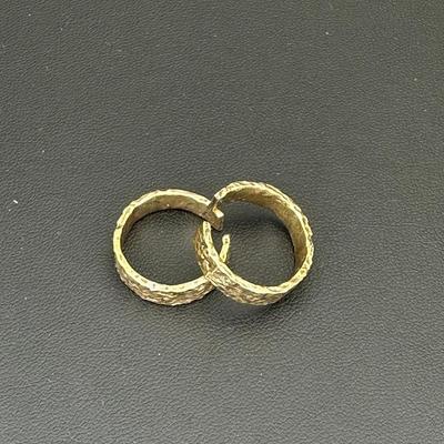 Luxurious Gold Alloy Plated Two Rings