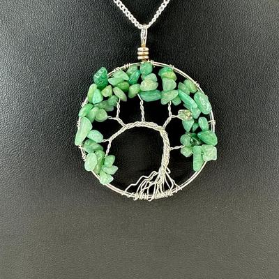Aventurine Tree Of Life Necklace Lot