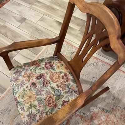 Antique Oak Rocking Chair