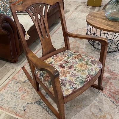 Antique Oak Rocking Chair