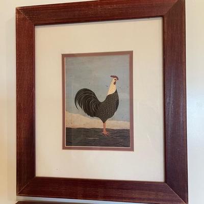 Print Warren Kimble's "Rooster Facing East".