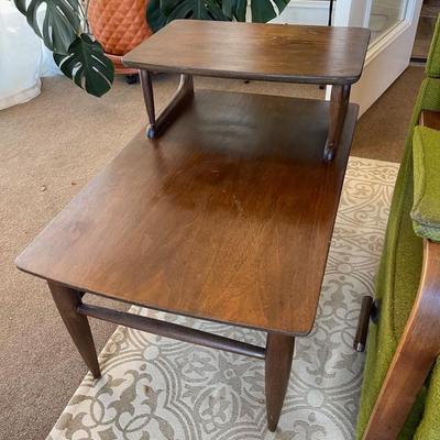 Mid Century Step End Table Basset