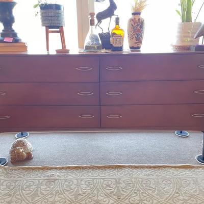 Heywood Wakefield 'Contessa' six-drawer lowboy dresser