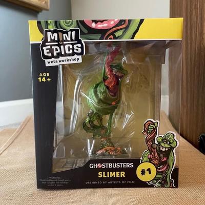 Weta Workshop Mini Epics Ghostbusters Slimer vinyl figure.