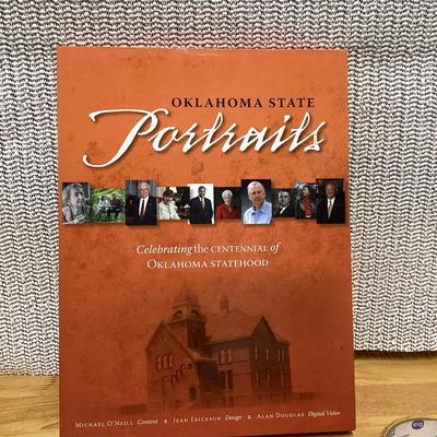 hardcover book titled Oklahoma State Portraits: Celebrating the Centennial of Oklahoma Statehood.