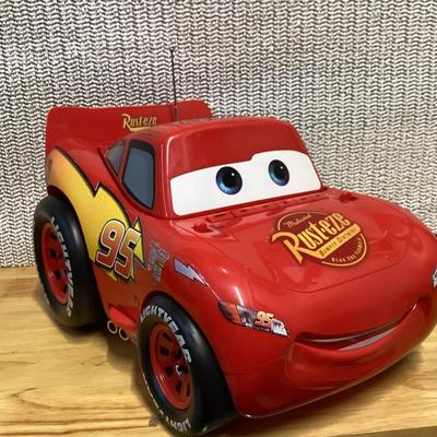  Disney Pixar Cars Lightning McQueen CD player and AM/FM boombox radio.  No cord- works with batteries