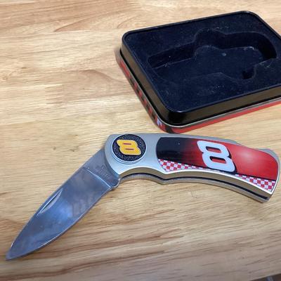 Dale Earnhardt Jr #8 pocket knife in tin