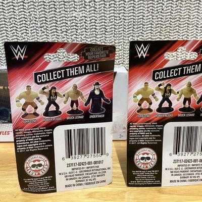 WWE mini action figures new in boxes