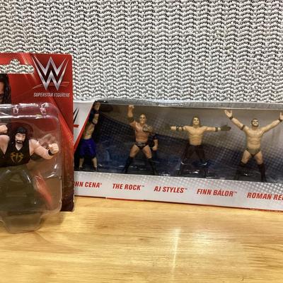 WWE mini action figures new in boxes