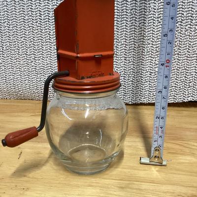 vintage hazel atlas glass nut chopper/grinder