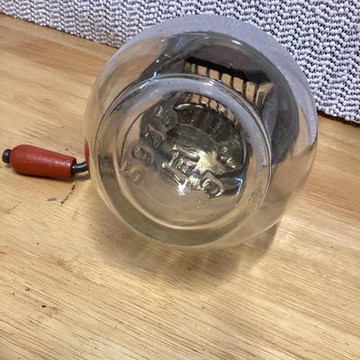 vintage hazel atlas glass nut chopper/grinder