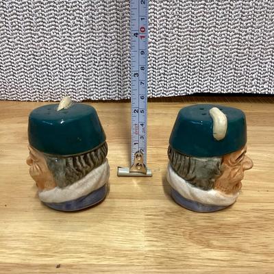 Vintage toby mug style salt and pepper shakers