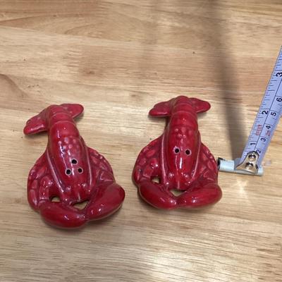 lobster salt and pepper shakers