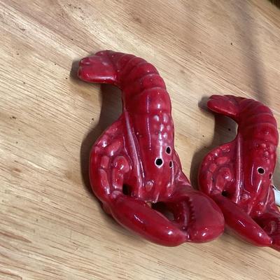 lobster salt and pepper shakers