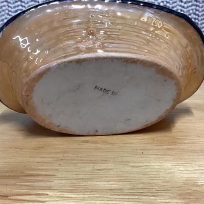 Vintage porcelain shoe with woman and children