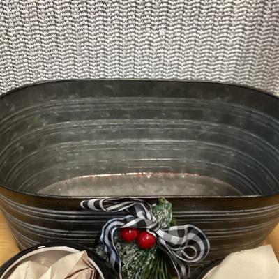 ceramic snowman mugs and metal tin