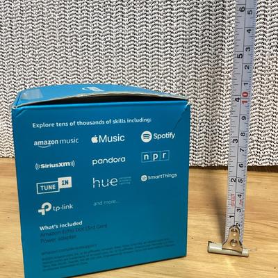 Echo dot speaker in box