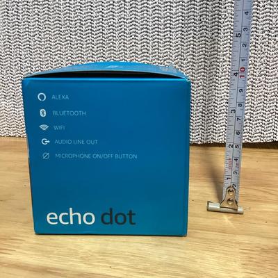 Echo dot speaker in box