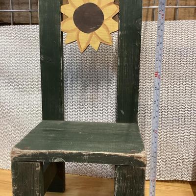 Doll size wooden chair