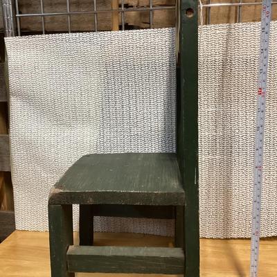 Doll size wooden chair