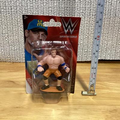 WWE John Cena Superstar Figurine, approximately 3 inches
