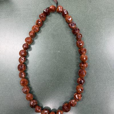 Sale Photo Thumbnail #30: Vintage Hand Crafted Hawaiian Faux Kukui Nut Necklace