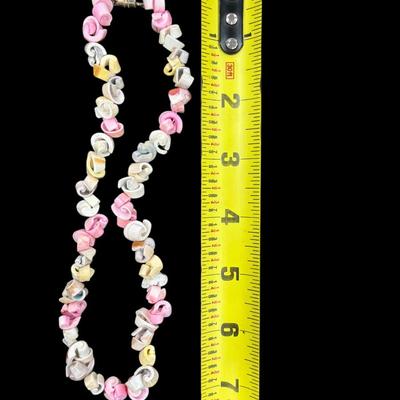 Sale Photo Thumbnail #53: Vintage Faux Puka Shell Necklace  Screw Clasp
See Photo for size